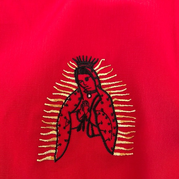 Sz L Moretti USA Guadalupe Red Short Sleeve Button Down Shirt NWOT - Picture 3 of 8